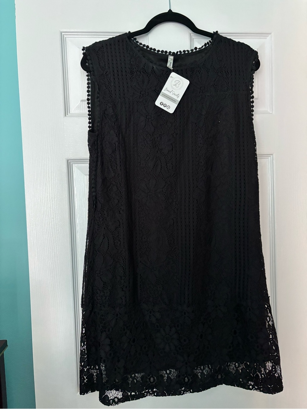 Magicsuit Black Lace Sleeveless Mini Dress